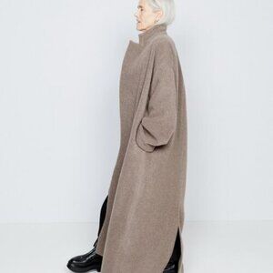 RAEY Wrap-Around Belted Bouclé Coat